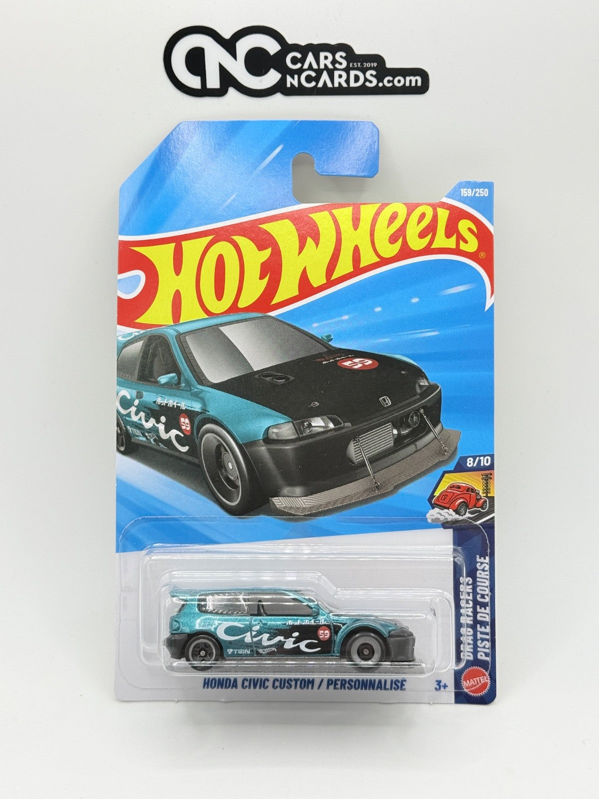 2026 Hot Wheels Drag Racers 8/10 Honda Civic Custom (Soft Corners)