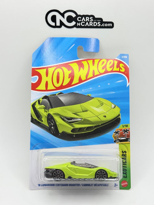 2026 Hot Wheels Exoticars 1/10 '16 Lamborghini Centenario Roadster