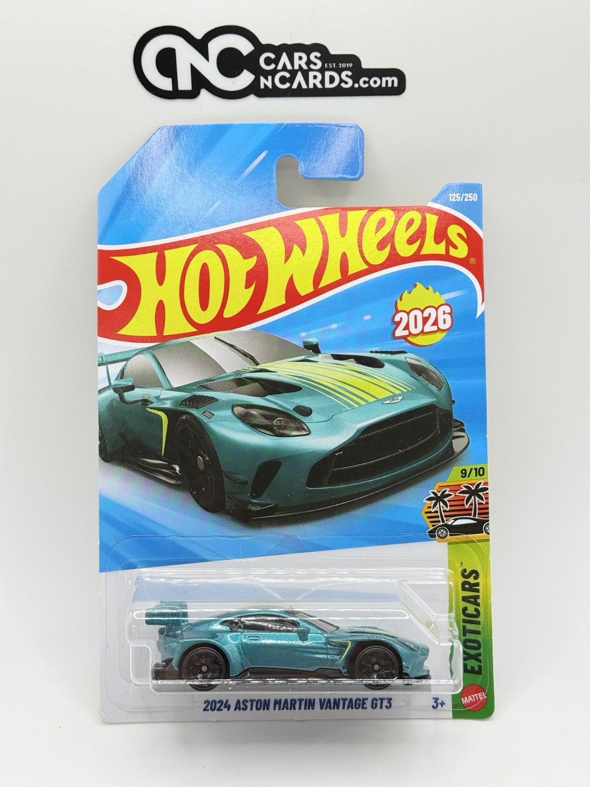 2026 Hot Wheels Exoticars 9/10 2024 Aston Martin Vantage GT3 Green