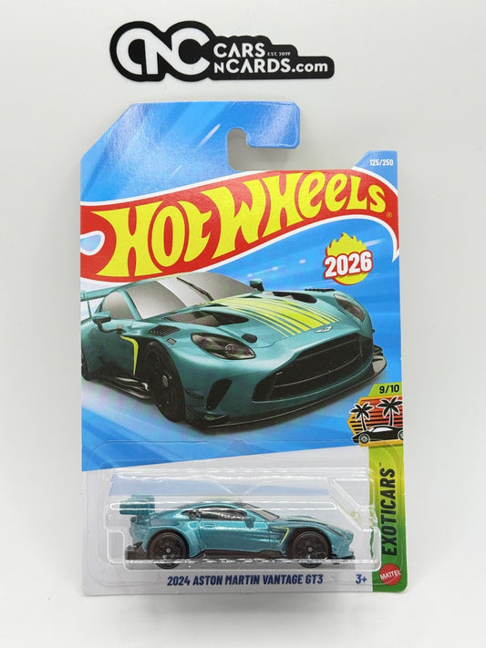 2026 Hot Wheels Exoticars 9/10 2024 Aston Martin Vantage GT3 Green