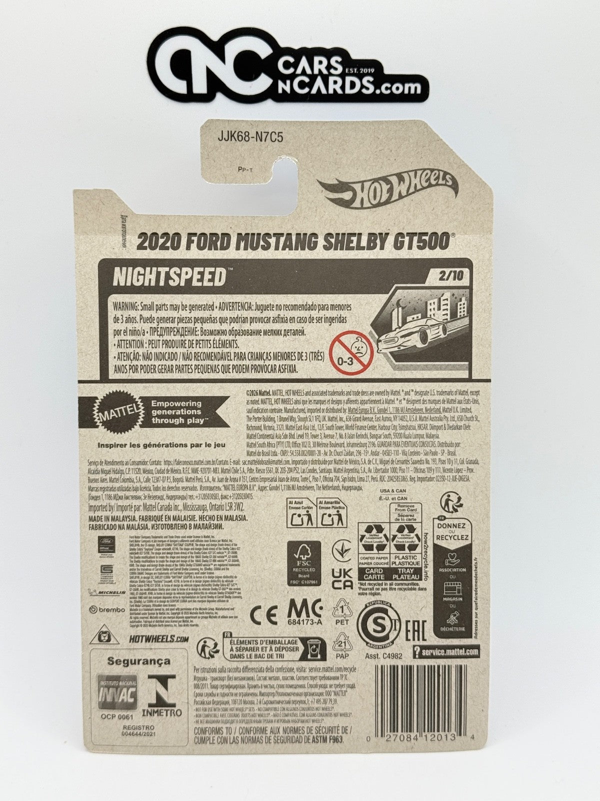 2026 Hot Wheels Nightspeed 2/10 2020 Ford Mustang Shelby GT500
