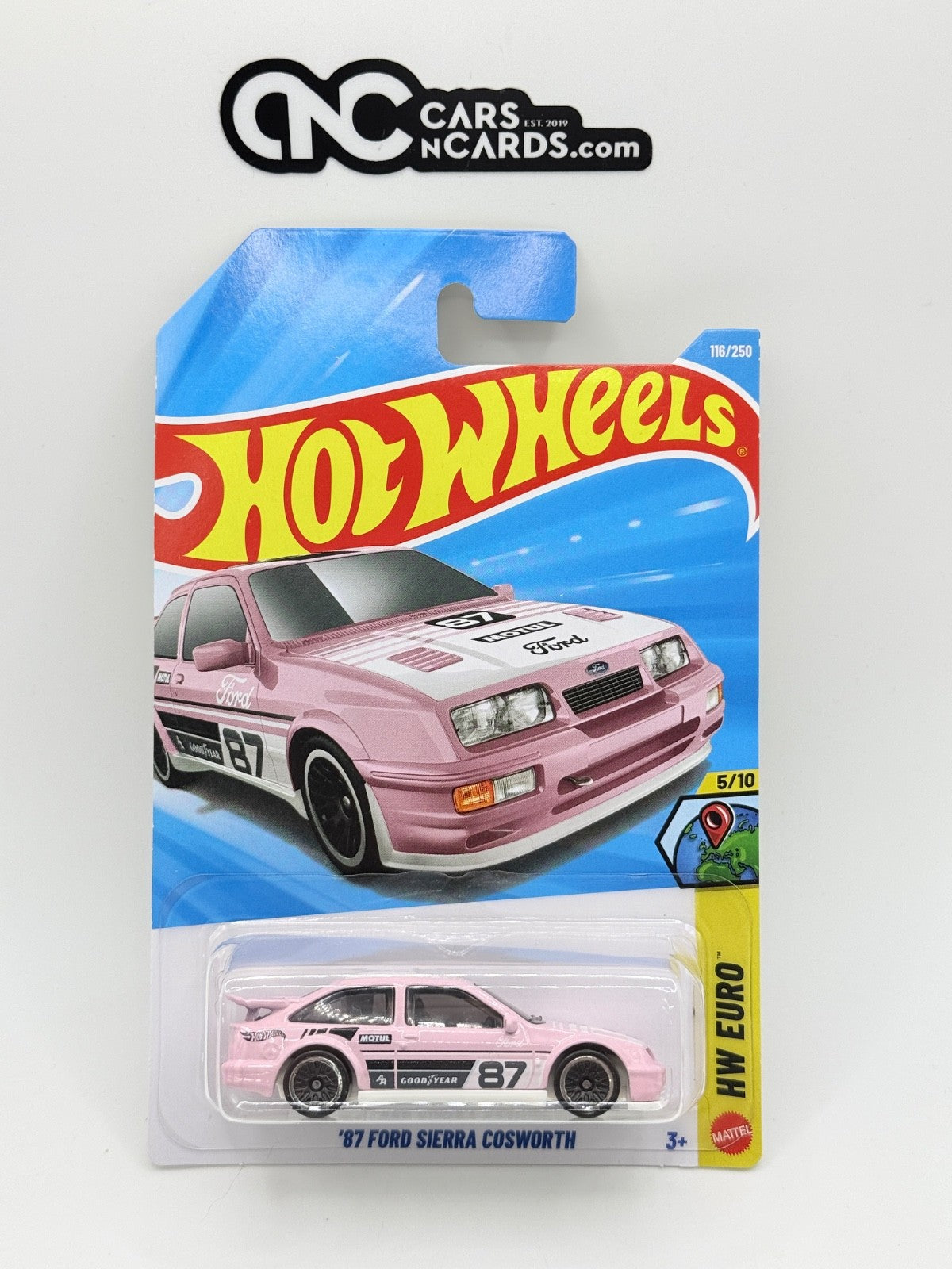 2026 Hot Wheels HW Euro 5/10 '87 Ford Sierra Cosworth Pink