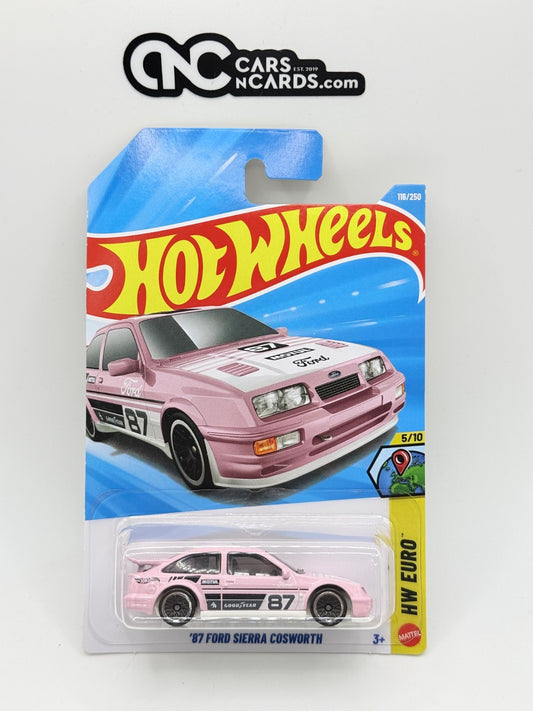 2026 Hot Wheels HW Euro 5/10 '87 Ford Sierra Cosworth Pink