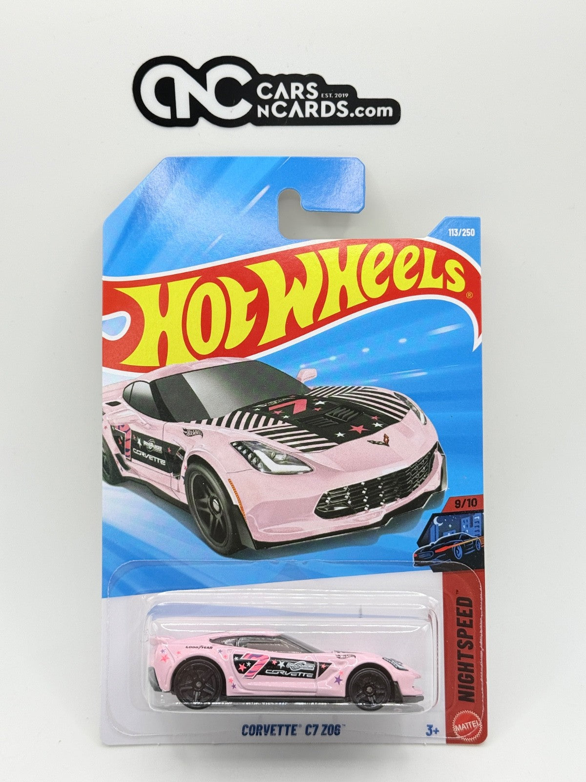 2026 Hot Wheels Nightspeed 9/10 Corvette C7 Z06 Pink