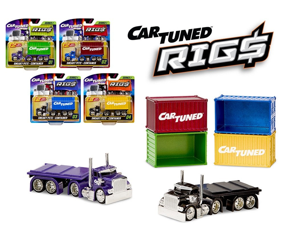 CarTuned 1:64 Container Rigs Series 1 – Assortment Factory Sealed Case of 4