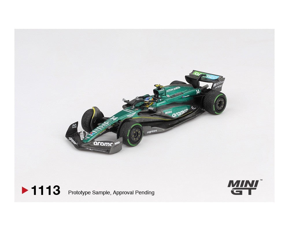 Mini GT 1:64 Aston Martin AMR24 #14 Fernando Alonso 2024 F1 2024 Canadian GP