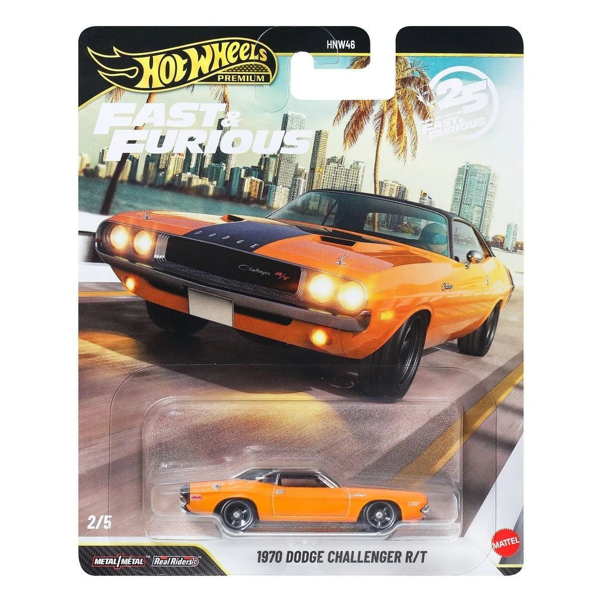 2026 Hot Wheels Fast & Furious 25th Anniversary 2/5 1970 Dodge Challenger R/T