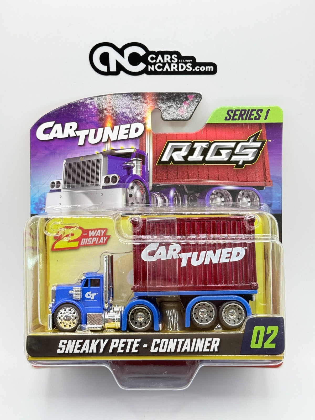 CarTuned 1:64 Container Rigs Series 1 Sneaky Pete Container 02 Blue/Red