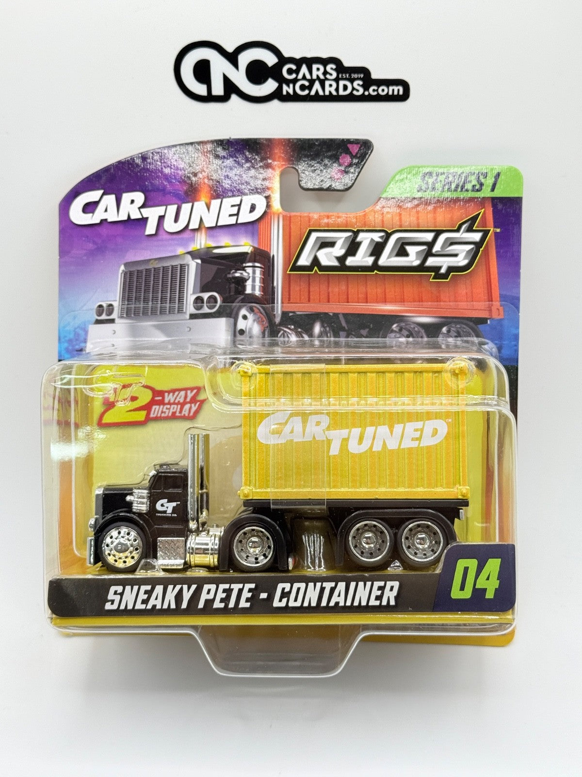 CarTuned 1:64 Container Rigs Series 1 Sneaky Pete Container 04 Black/Yellow