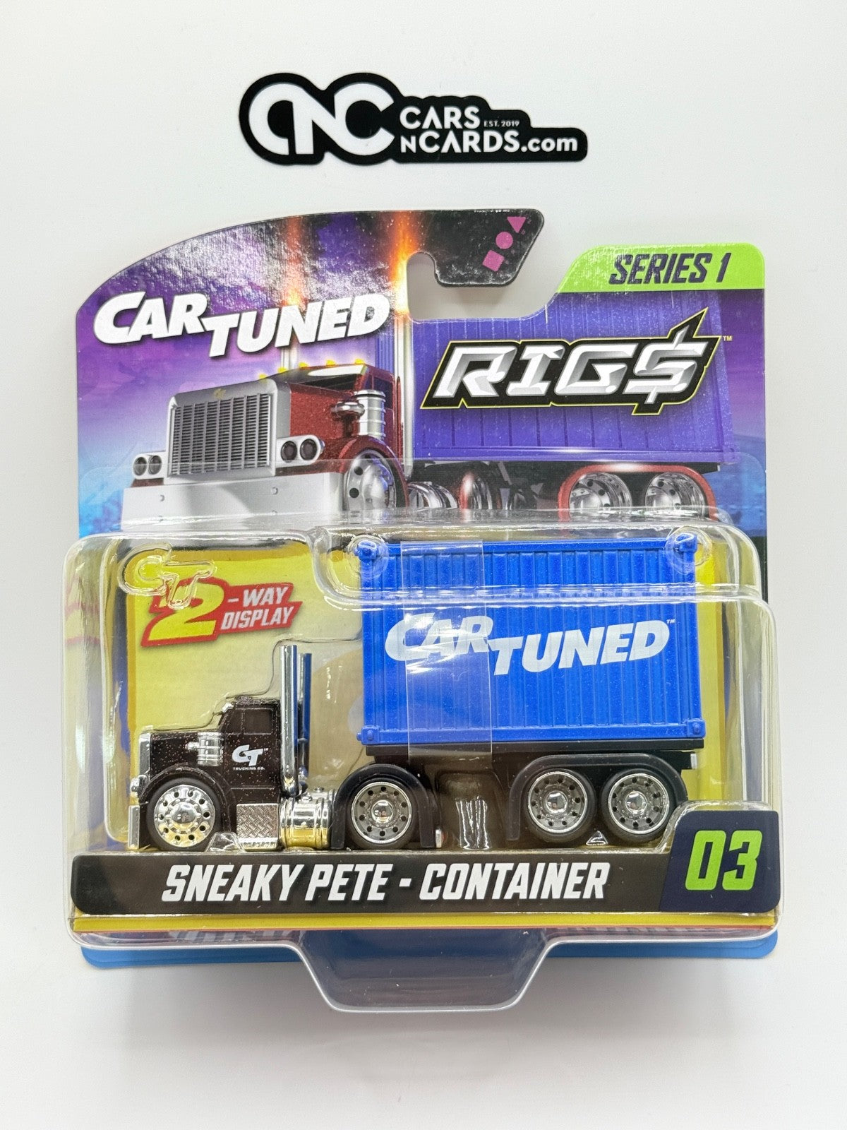 CarTuned 1:64 Container Rigs Series 1 Sneaky Pete Container 03 Black/Blue