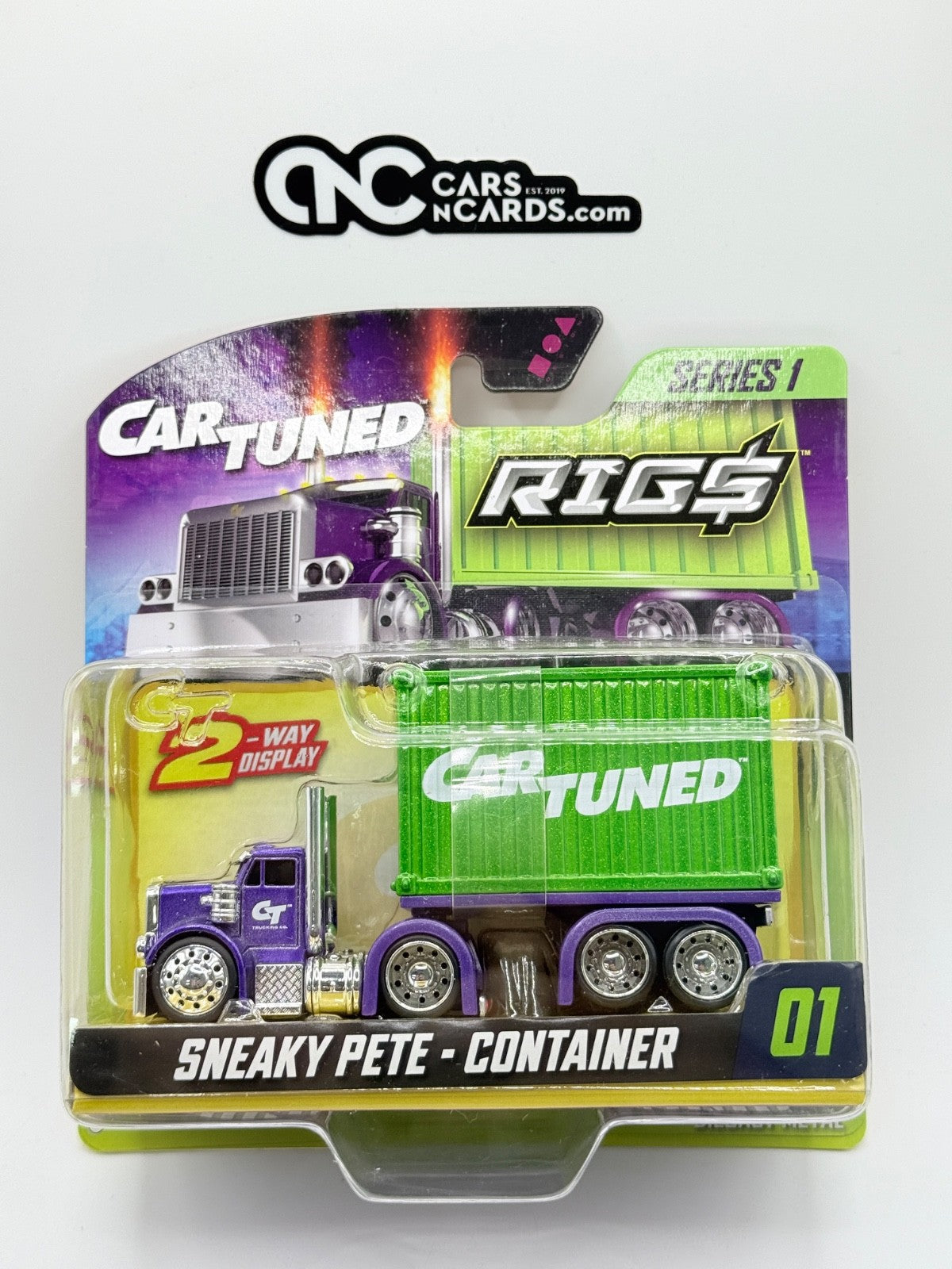 CarTuned 1:64 Container Rigs Series 1 Sneaky Pete Container 01 Purple/Green