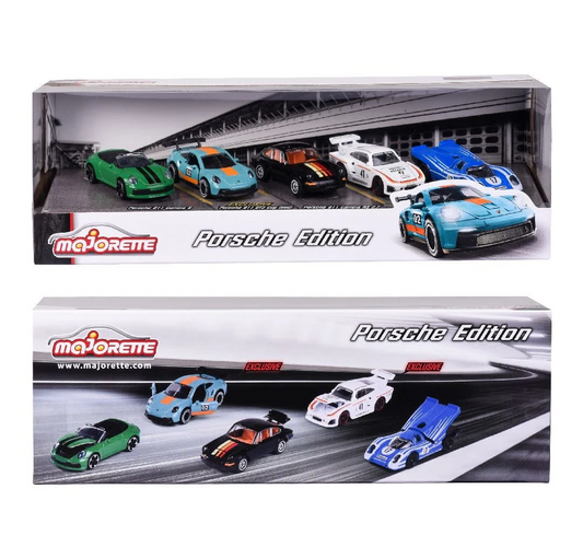 Majorette Porsche Giftpack (5) die-cast