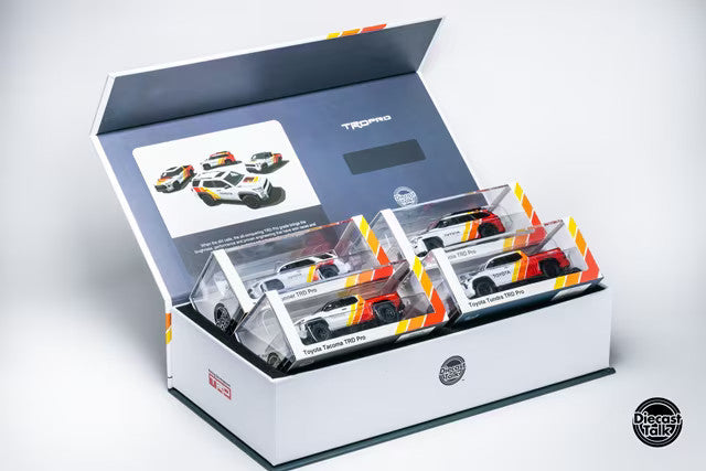 TOYOTA TRD PRO 4 CAR SET LTD ED 500 PCS 1/64 DIECAST MODELS BY GCD DTG0043-TRD