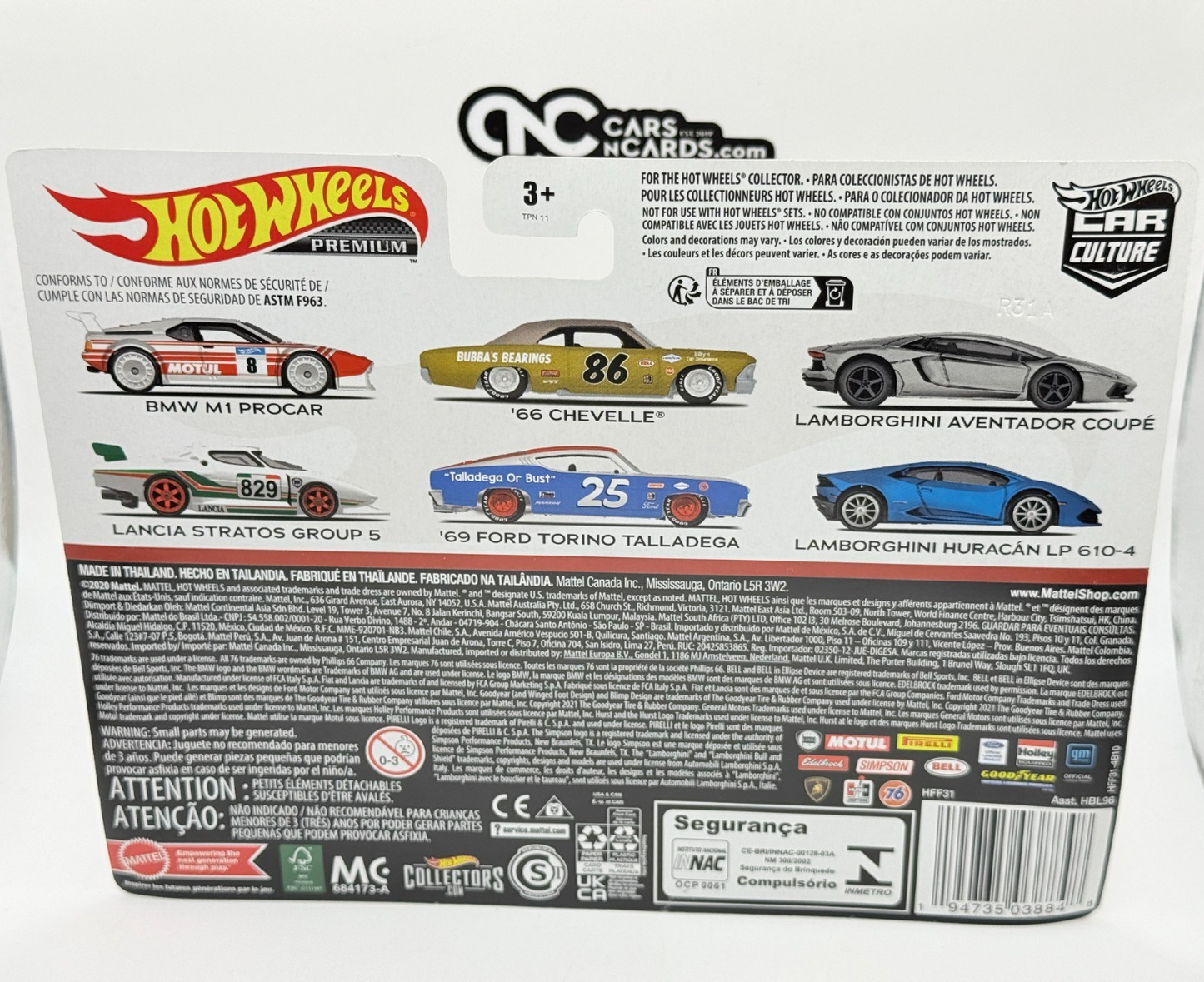 2022 Hot Wheels Premium Car Culture 2 Pack '69 Ford Torino & '66 Chevelle