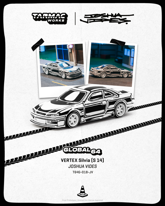 TARMAC WORKS GLOBAL64 1:64 VERTEX Silvia (S14) - Designed by JOSHUA VIDES