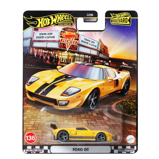 2025 Hot Wheels Premium Boulevard Ford GT Yellow #136
