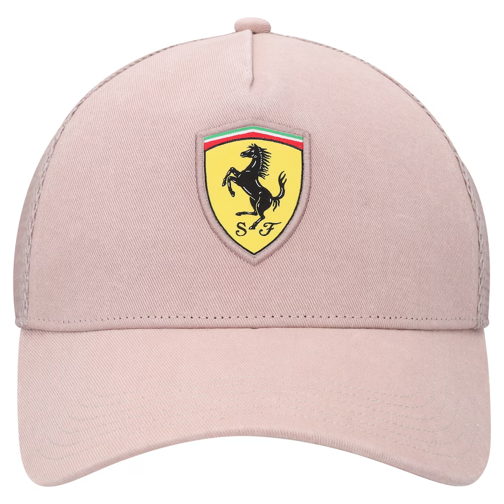 Scuderia Ferrari F1 Puma Race Trucker Hat - Rose Latte