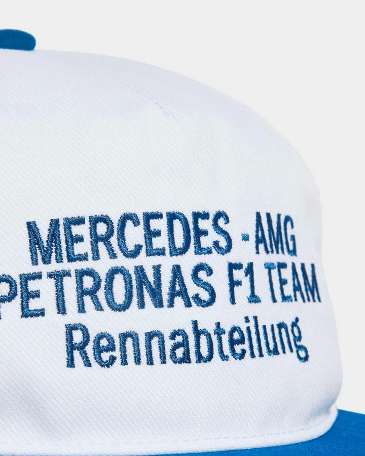 Mercedes AMG Petronas F1 Special Edition Silverstone Blue Wonder Team Hat White