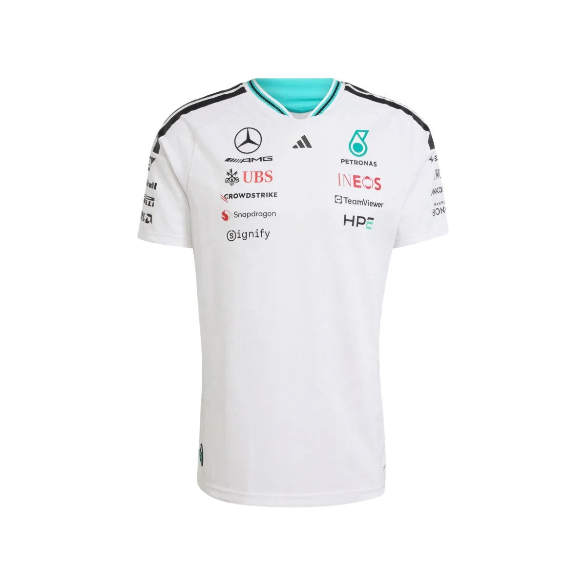 Mercedes - AMG Petronas Formula One 2026 Men's Team Jersey T-Shirt - White