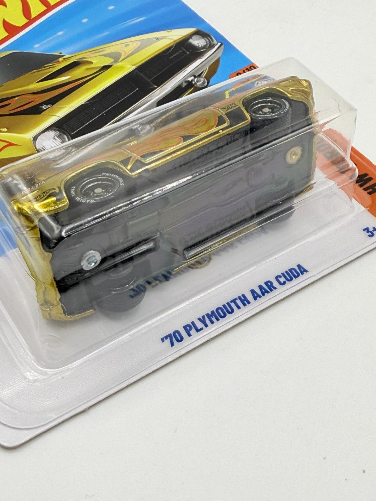 2026 Hot Wheels '70 Plymouth AAR Cuda Gold Super Treasure Hunt With Protector