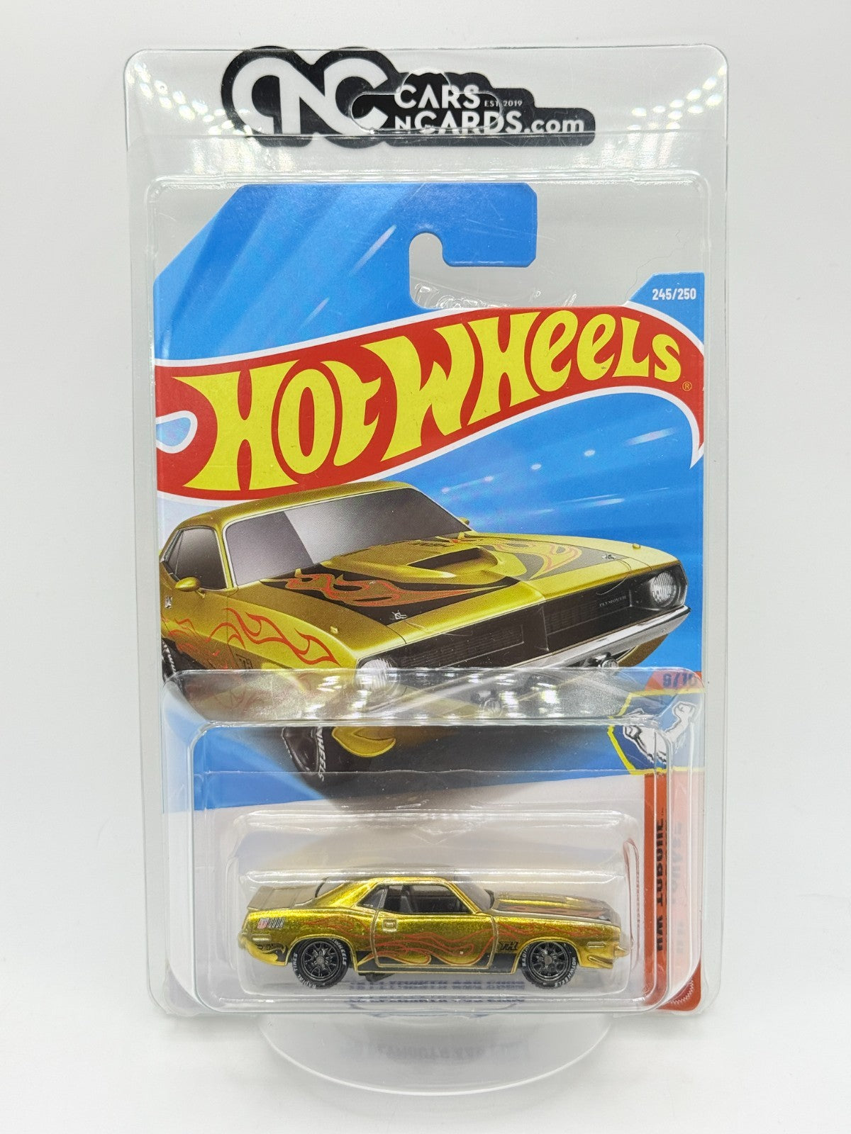 2026 Hot Wheels '70 Plymouth AAR Cuda Gold Super Treasure Hunt With Protector
