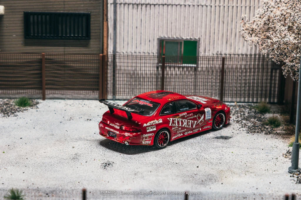 TARMAC WORKS GLOBAL64 1:64 Vertex Ridge TE3005 Soarer Model Car + Trading Cards