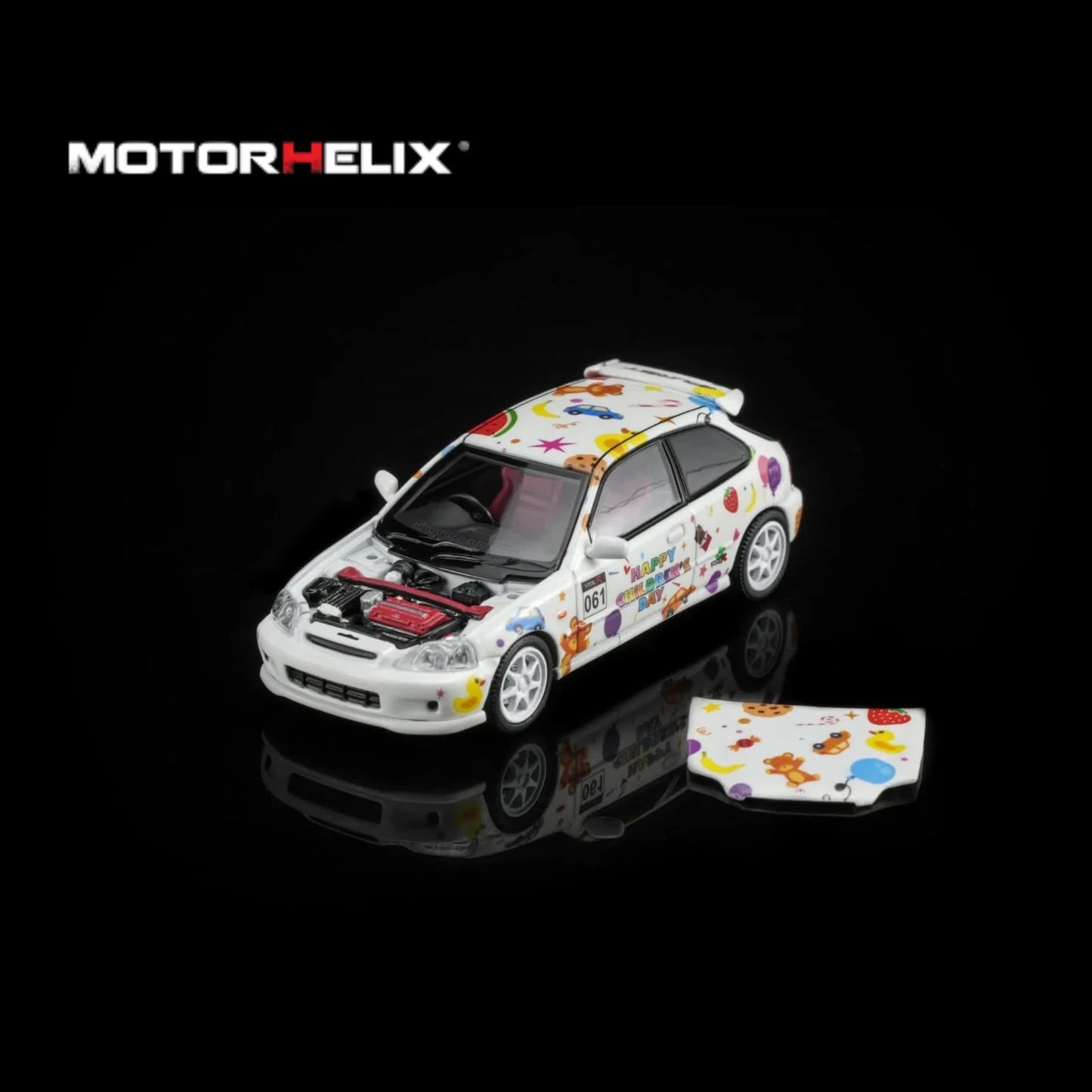 MOTORHELIX 1:64 Honda Civic TYPE R (EK9) Children‘s Day Limited Edition M65023
