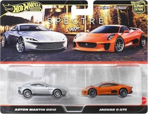 2025 Hot Wheels Premium Car Culture 2 Pack Aston Martin DB10 & Jaguar C-X75