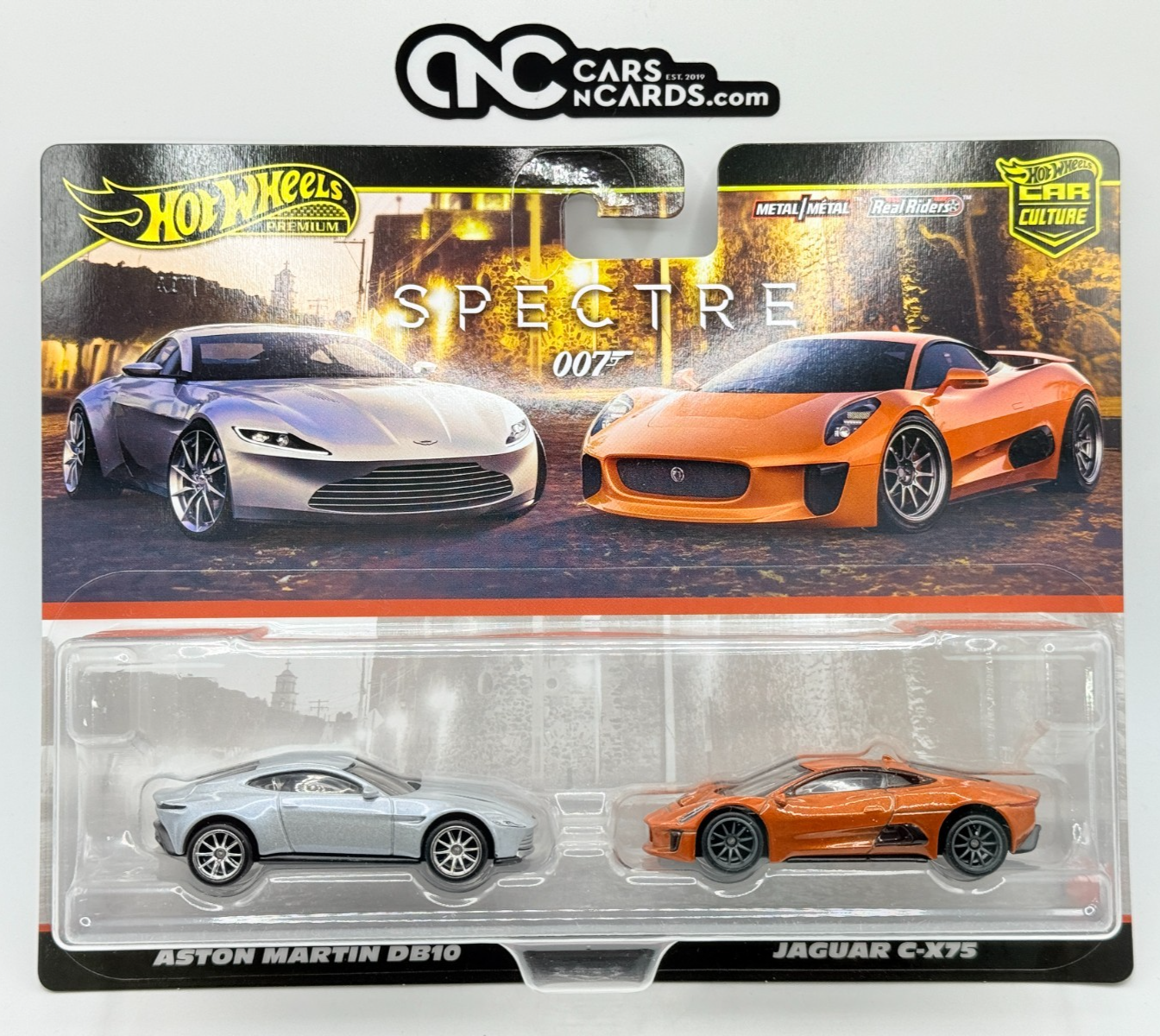 2025 Hot Wheels Premium Car Culture 2 Pack Aston Martin DB10 & Jaguar C-X75