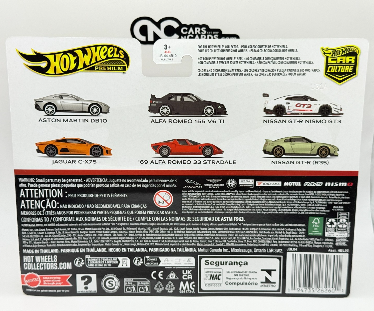 2025 Hot Wheels Premium Car Culture 2 Pack Aston Martin DB10 & Jaguar C-X75