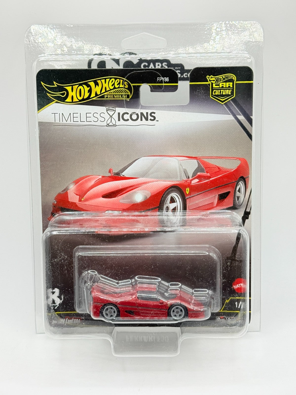 2025 Hot Wheels Premium Car Culture Timeless Icons Ferrari F50 With Protector