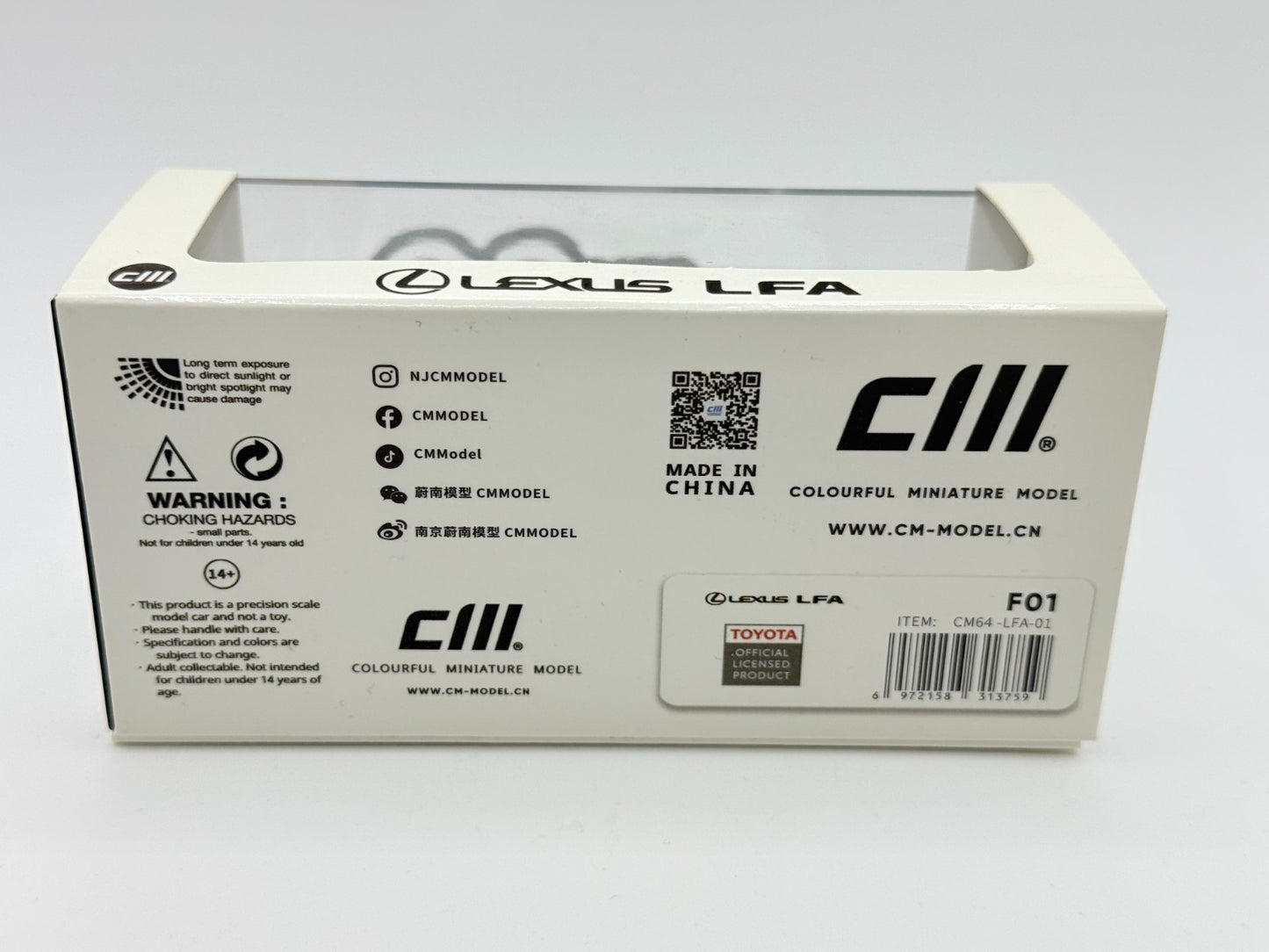 CM MODEL 1:64 Lexus LFA White CM64-LFA-01