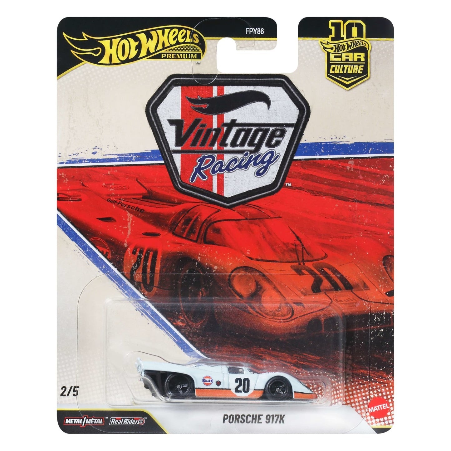 2026 Hot Wheels Car Culture Vintage Racing Porsche 917K GULF