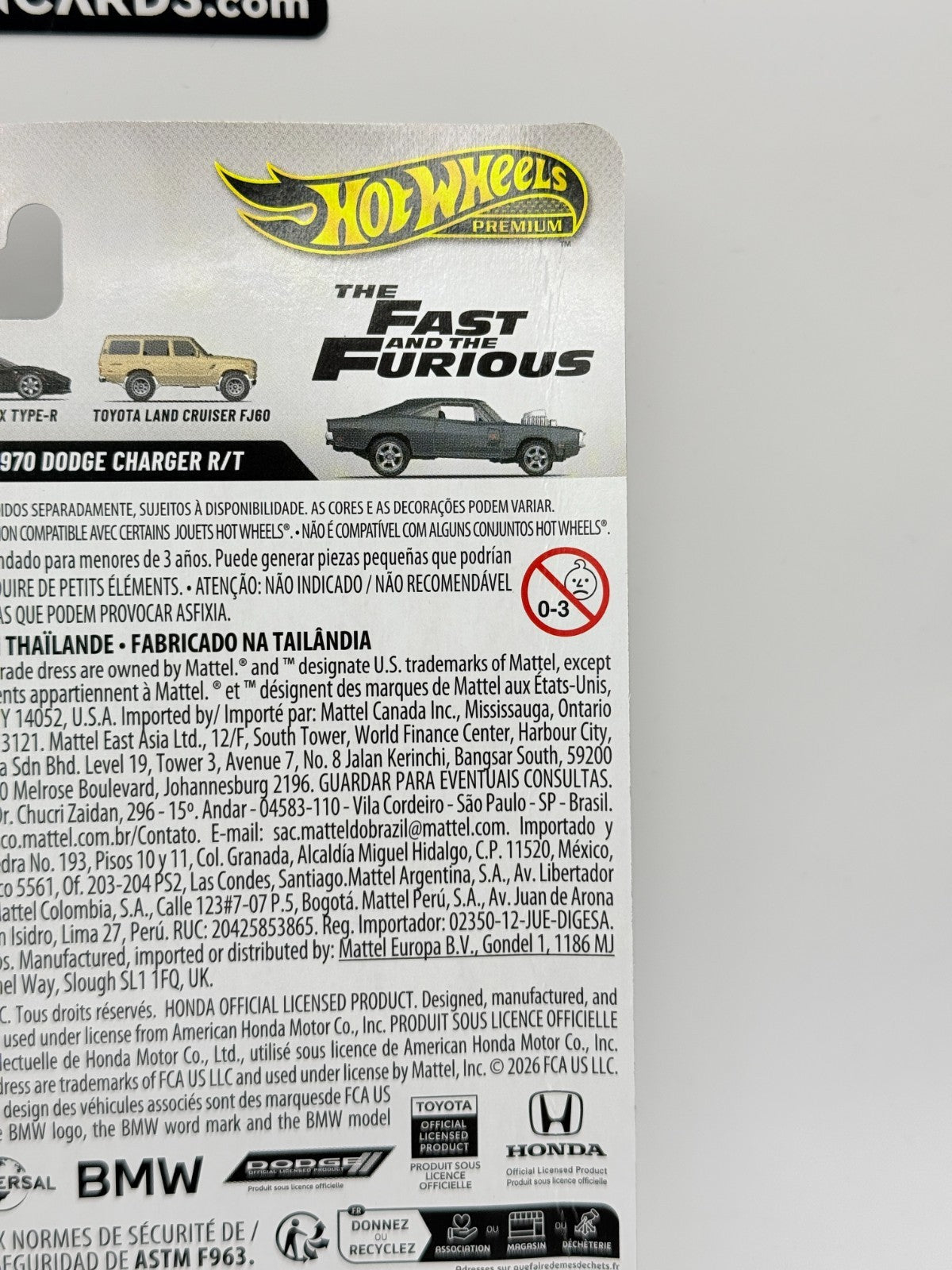 2026 Hot Wheels Fast & Furious 25th Anniversary 1970 Dodge Charger CHASE Damaged