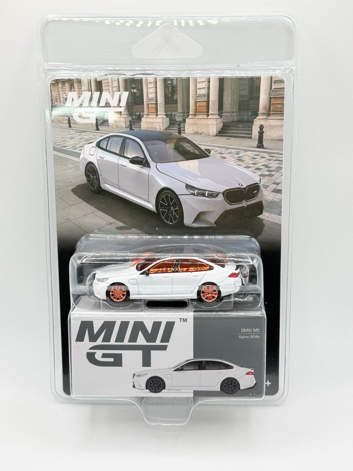 Mini GT 1:64 BMW M5 – Alpine White MGT01092-BL CHASE