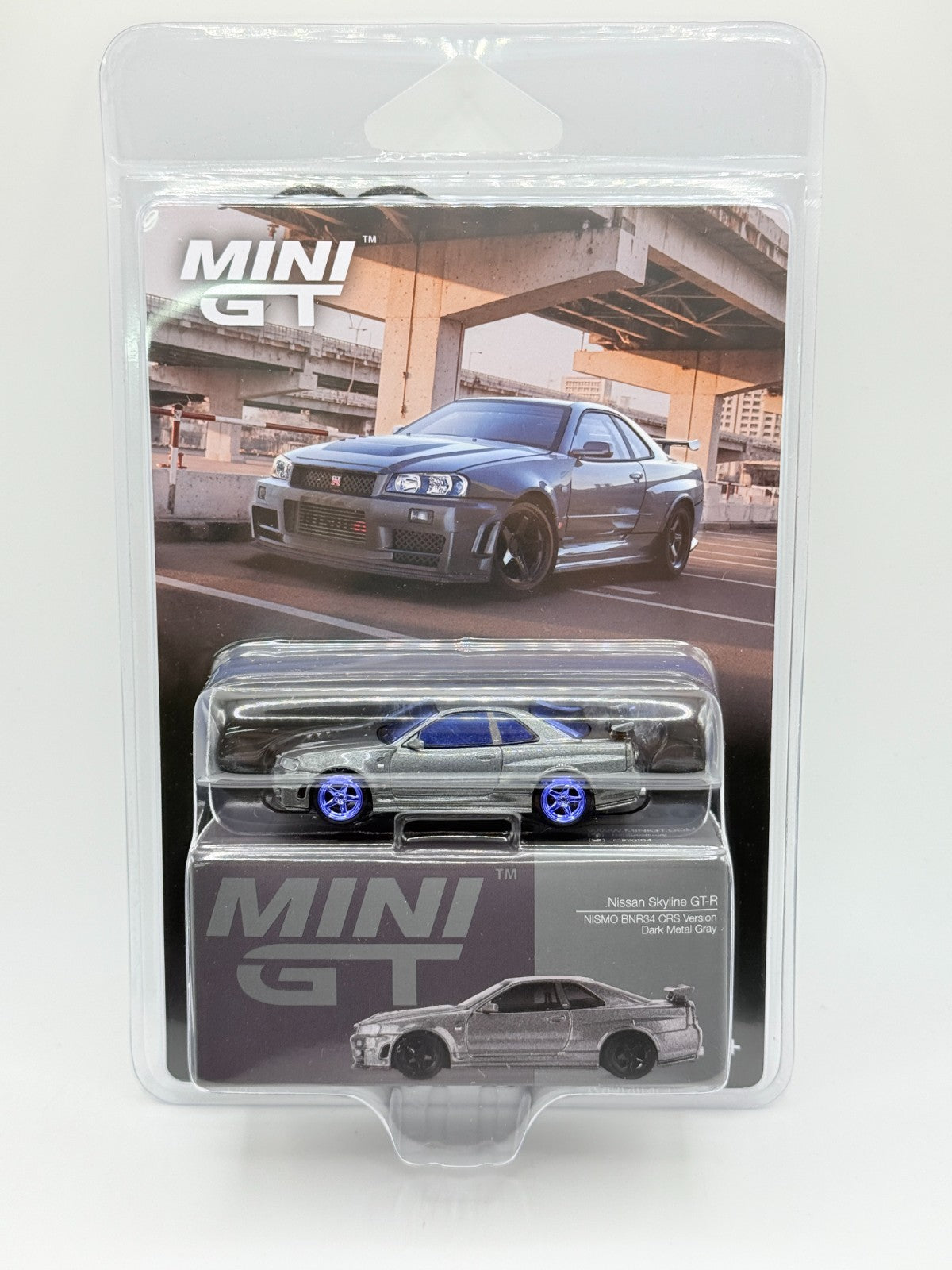 Mini GT 1:64 Nissan Skyline GT-R Dark Metal Gray (NISMO BNR34 CRS Version) CHASE