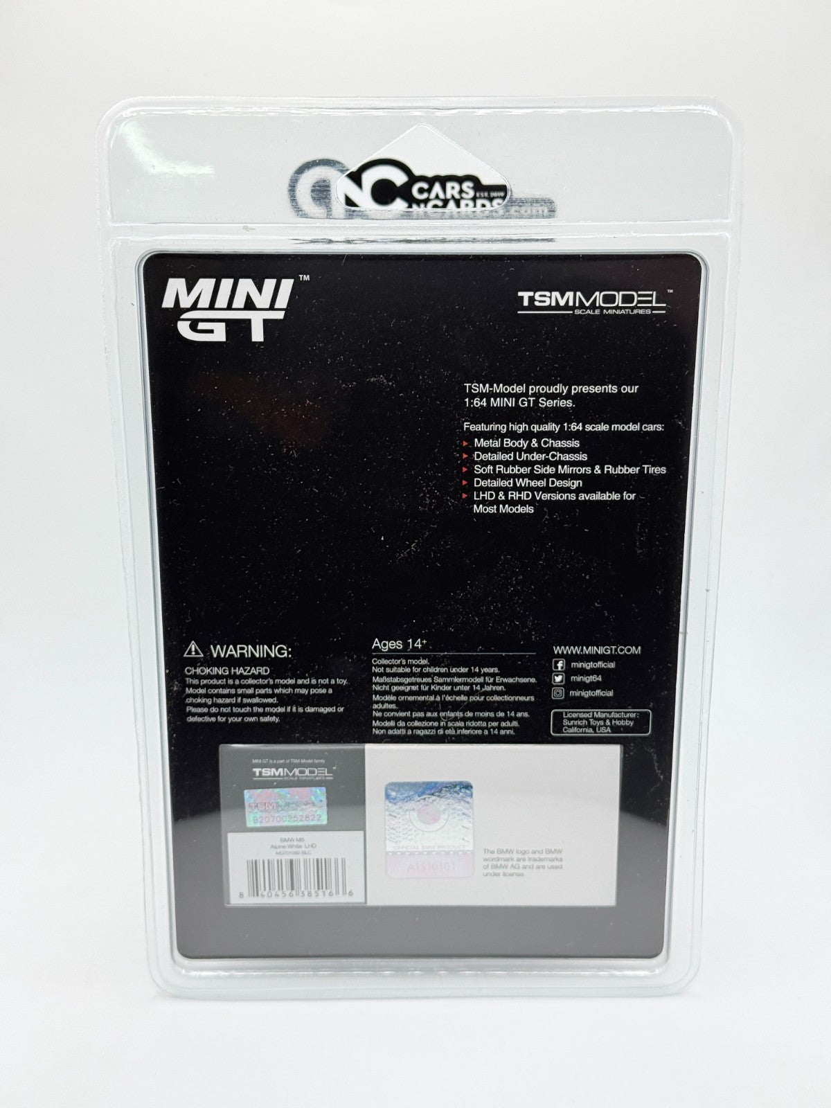 Mini GT 1:64 BMW M5 – Alpine White MGT01092-BL CHASE
