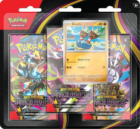 Pokemon TCG ME05 Mega Evolution Set 5 Pitch Black -3 Pack Blister
