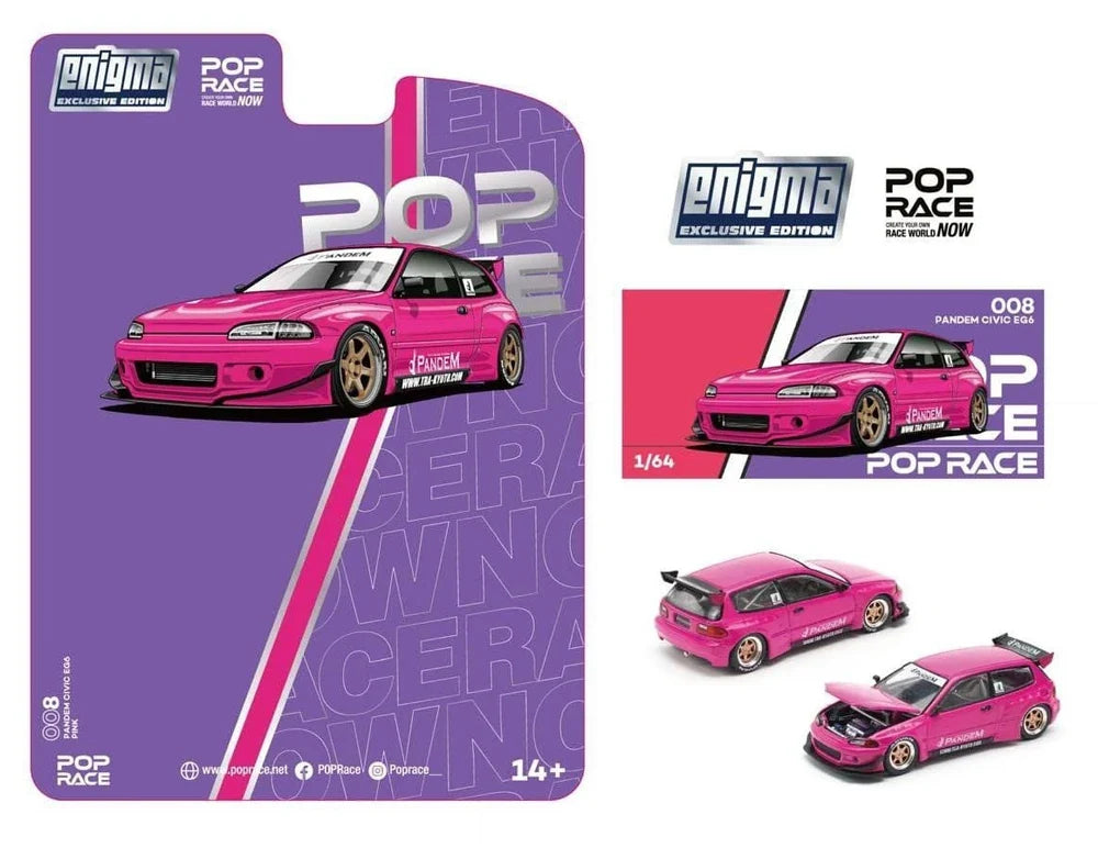 POPRACE Pandem Civic EG6 Pink Enigma Exclusive 008 Blister