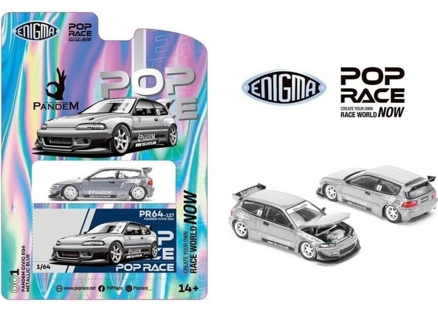 POPRACE Pandem Civic EG6 Mooneyes Enigma Exclusive 001 Blister RAW CHASE