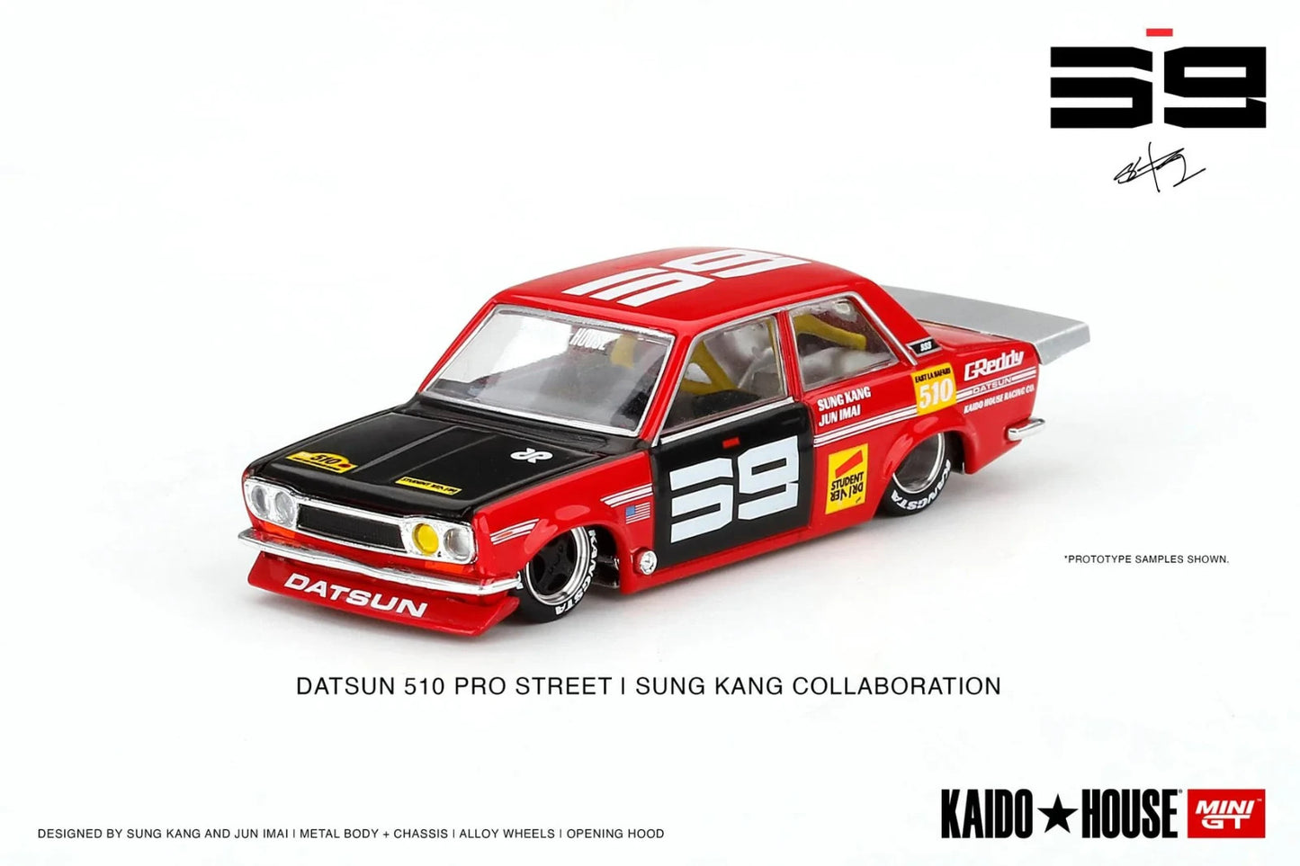 Kaido House x Mini GT 1:64 Datsun 510 Pro Street SK510 RED KHMG003 Sealed Box