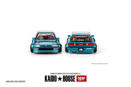 Kaido House x Mini GT 1:64 Honda Civic (EF) Kaido Works V1 KHMG126 Sealed Box