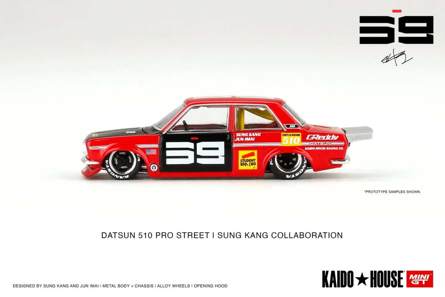 Kaido House x Mini GT 1:64 Datsun 510 Pro Street SK510 RED KHMG003 Sealed Box