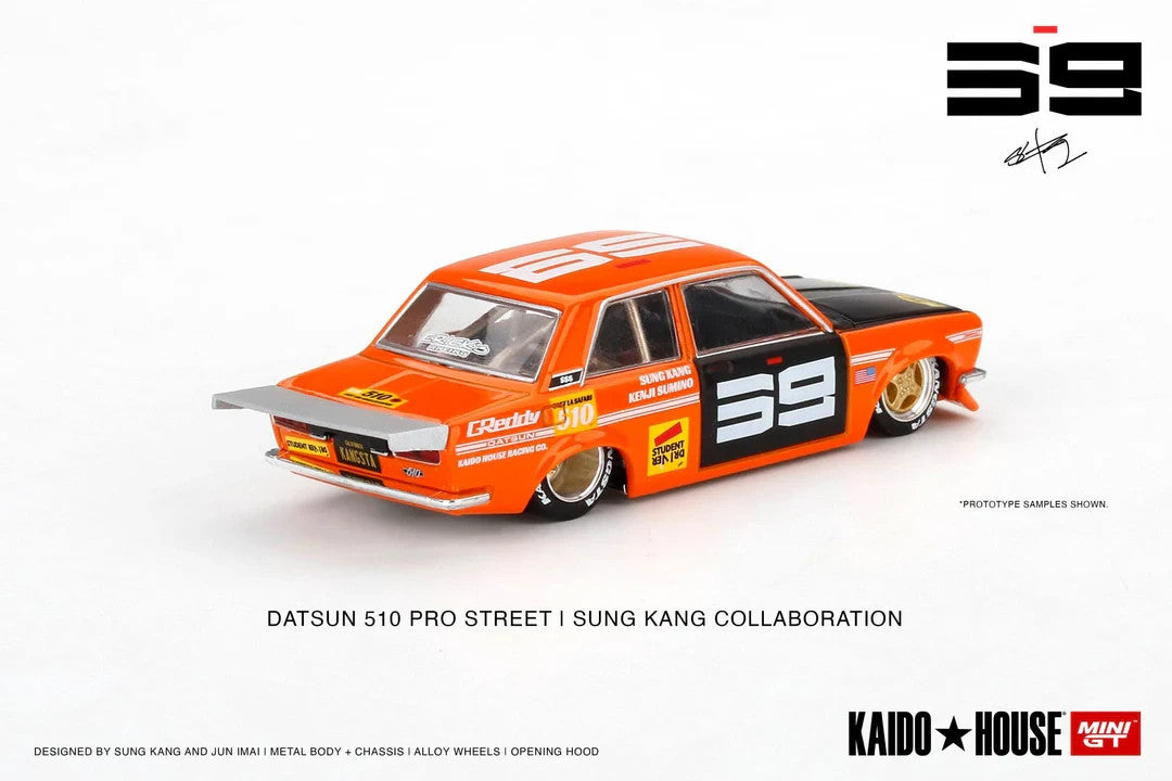 Kaido House x Mini GT 1:64 Datsun 510 Pro Street SK510 Orange KHMG004 Sealed Box