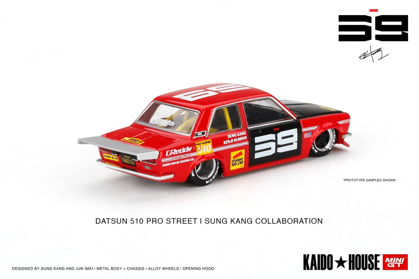 Kaido House x Mini GT 1:64 Datsun 510 Pro Street SK510 RED KHMG003 Sealed Box