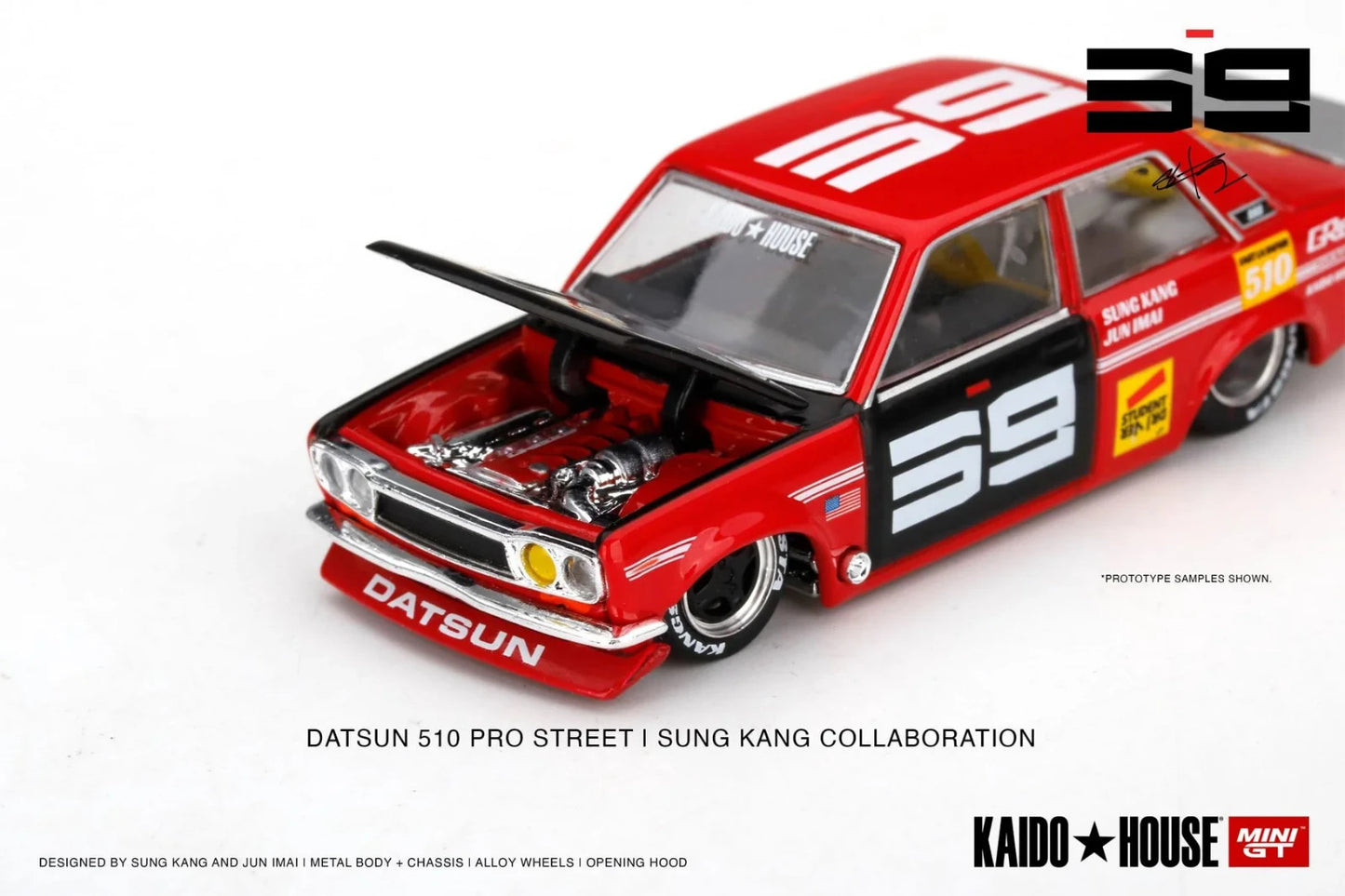 Kaido House x Mini GT 1:64 Datsun 510 Pro Street SK510 RED KHMG003 Sealed Box