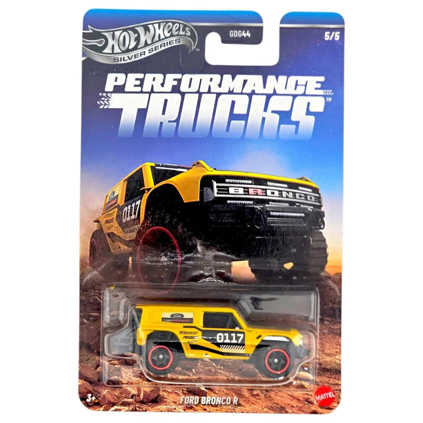2026 Hot Wheels Silver Series Performance Trucks 5/5 Ford Bronco R (Chase)
