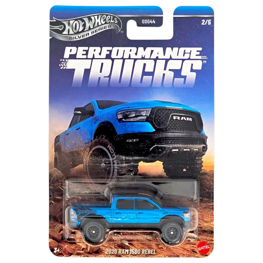 2026 Hot Wheels Silver Series Performance Trucks 2/5 2020 Ram 1500 Rebel Blue