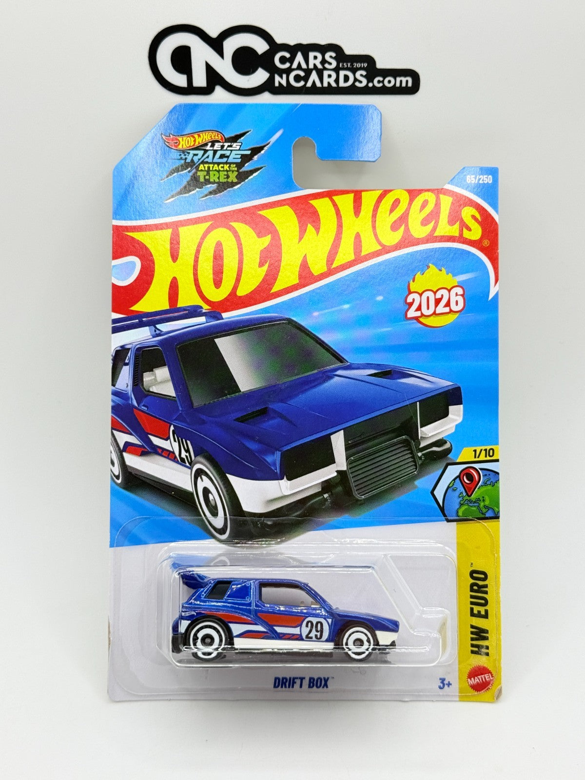 2026 Hot Wheels HW Euro 1/10 Drift Box Blue (Soft Corners)