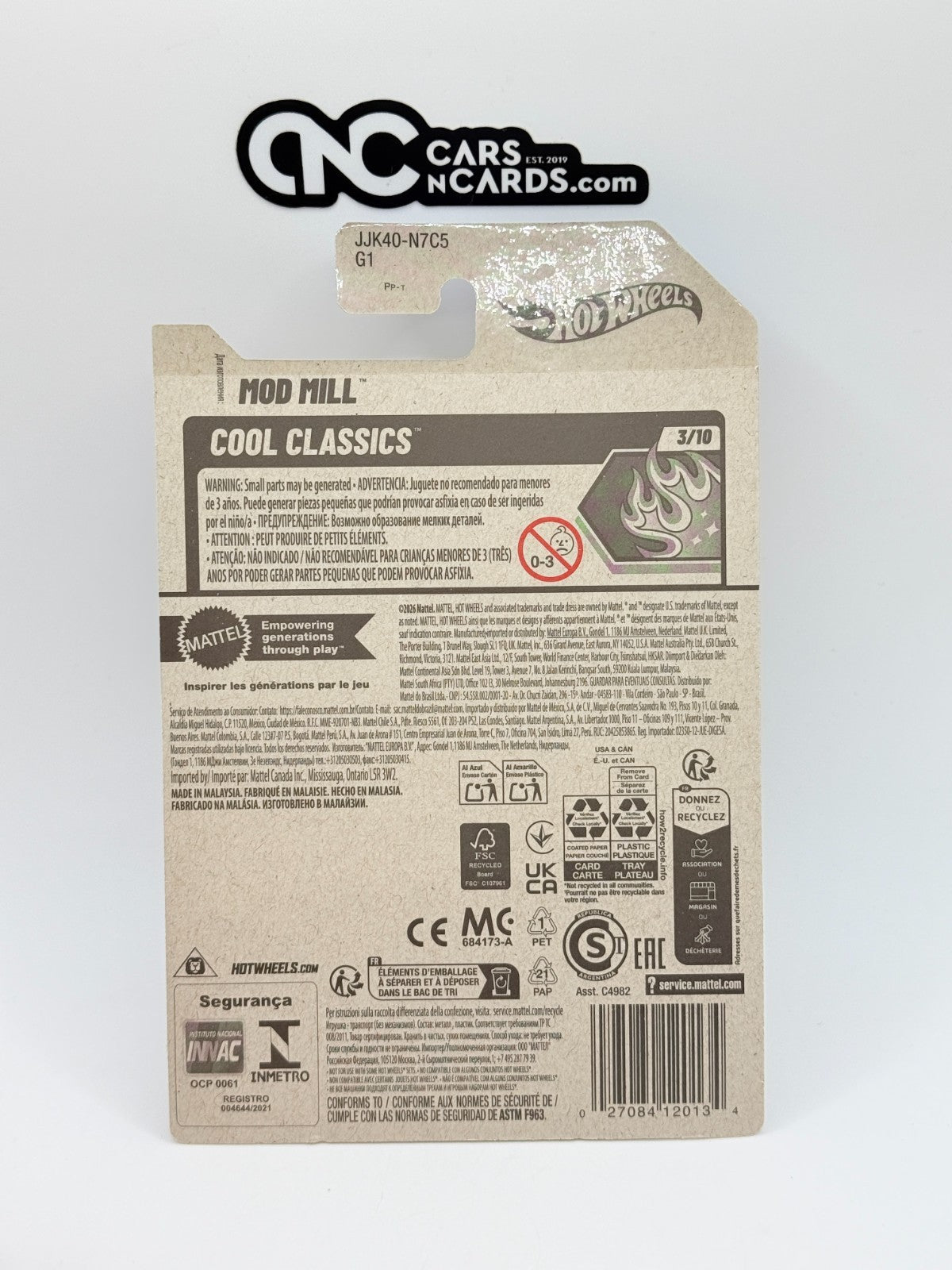 2026 Hot Wheels Cool Classics 3/10 Mod Mill (Soft Corners)